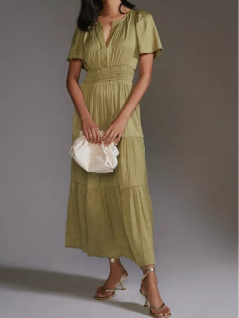 Chartreuse Somerset Maxi Anthropologie Medium
